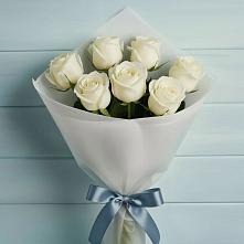 Букет 7 Белых роз Эдлесс Лав #REPLACE_PRED# Кирпильской