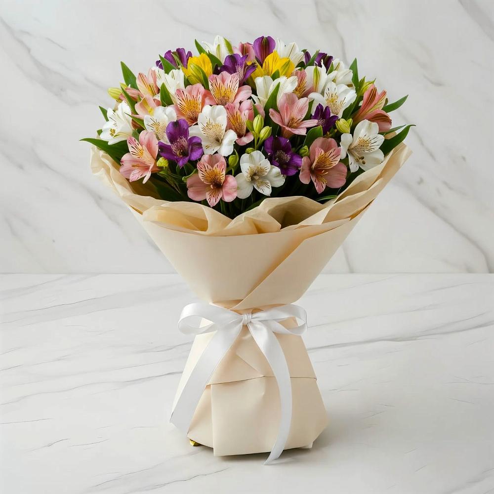 Букет цветов из: Альстромерии в Кирпильской