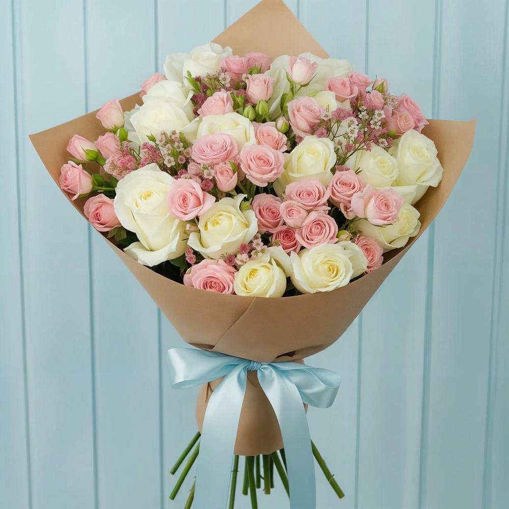 Букет цветов из: Розы в Кирпильской