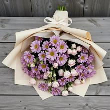 Букет цветов из:  Розы и Хризантемы в Кирпильской