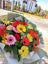 Букет цветов из:  Герберы #REPLACE_PRED# Кирпильской