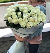 Букет 35 Белых роз #REPLACE_PRED# Кирпильской