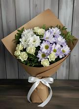 Букет цветов из:  Хризантемы и Розы #REPLACE_PRED# Кирпильской