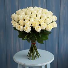 Букет 51 Белая роза Эдлесс Лав #REPLACE_PRED# Кирпильской