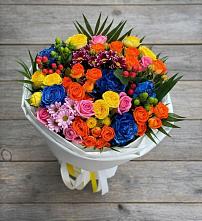Букет цветов из:  Розы и Хризантемы в Кирпильской