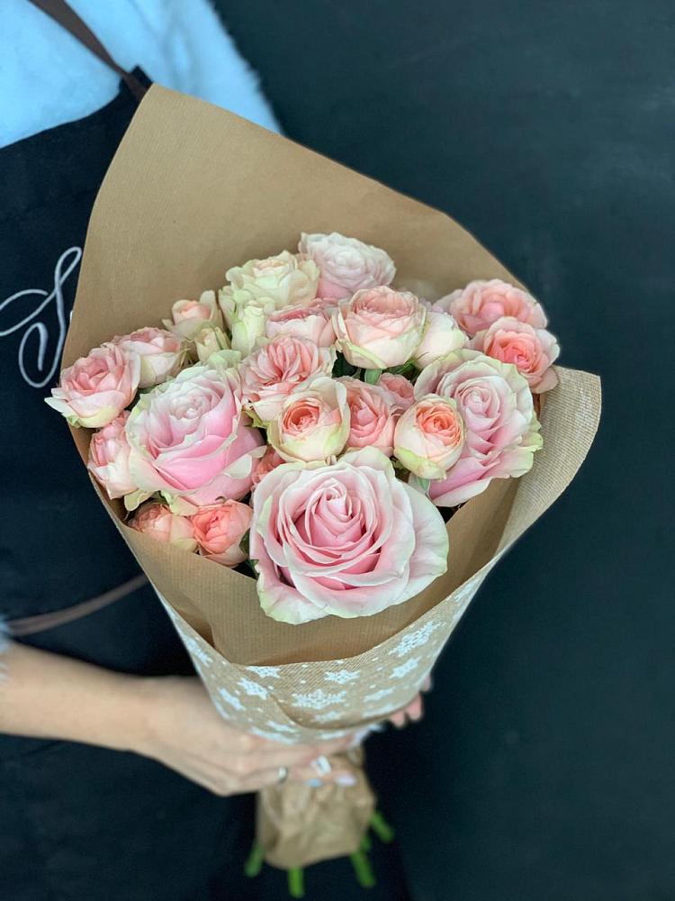 Букет цветов из: Хризантемы и Розы в Кирпильской