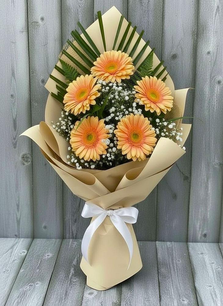 Букет цветов из: Герберы в Кирпильской