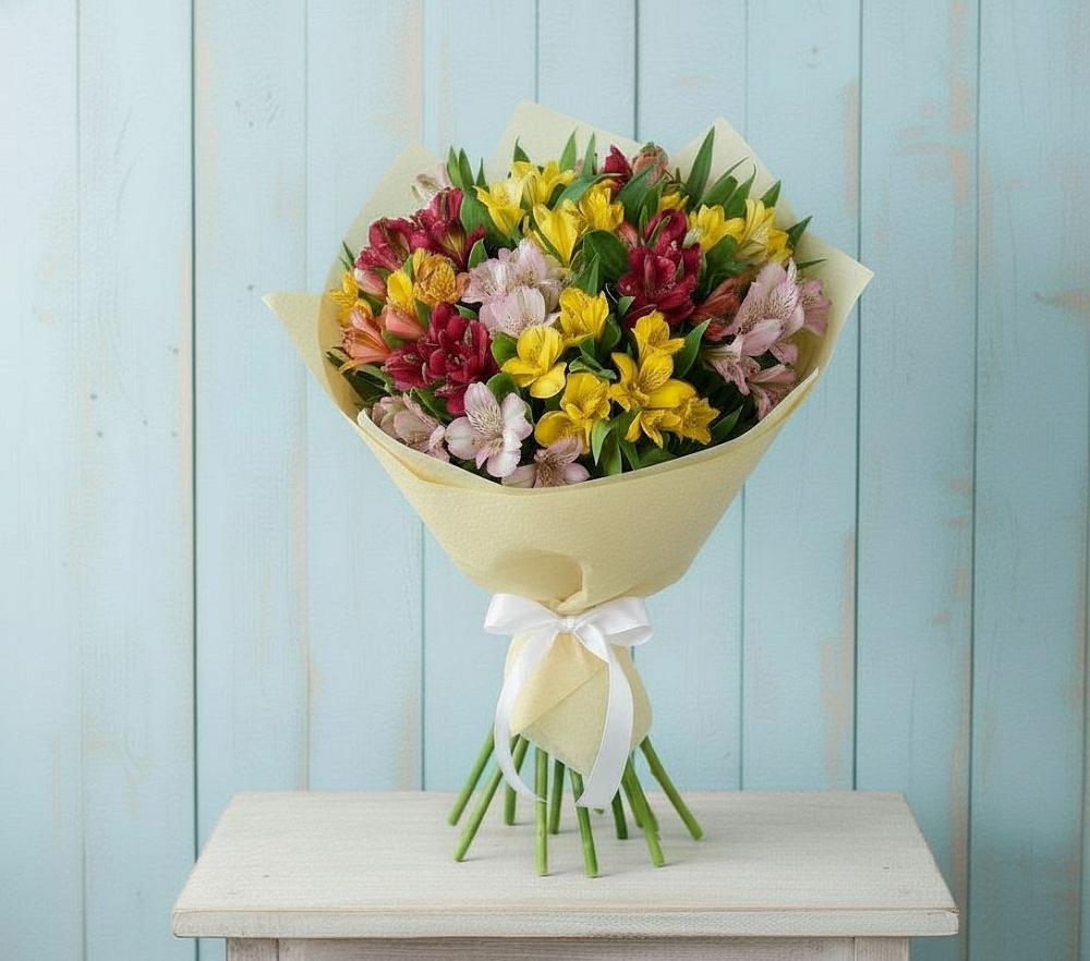 Букет цветов из: Альстромерии в Кирпильской