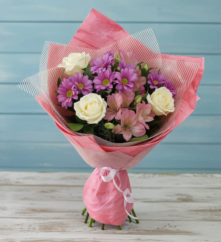 Букет цветов из: Герберы в Кирпильской