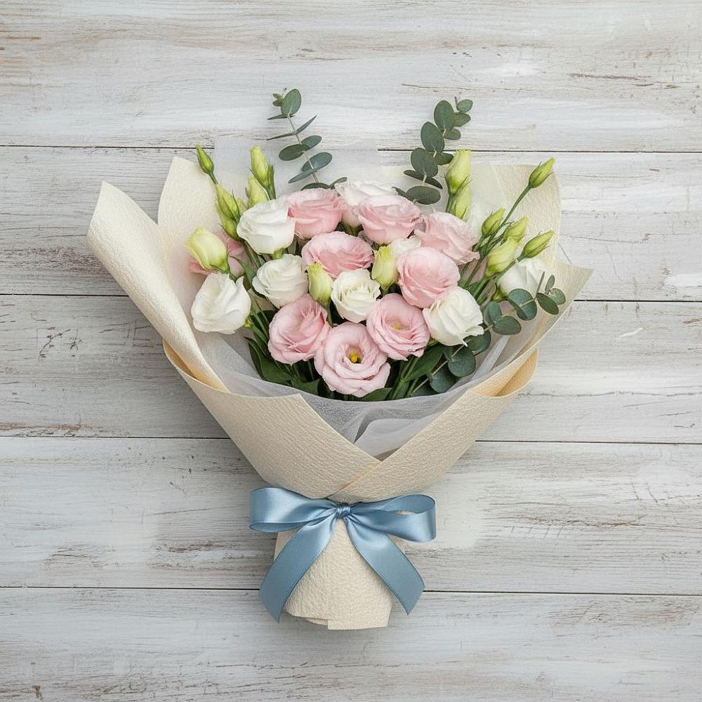 Букет цветов из: Лизиантусы в Кирпильской